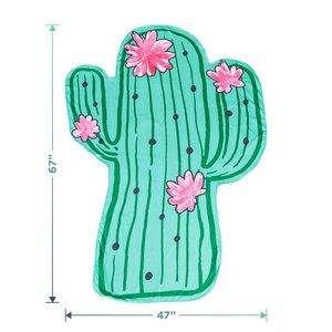 NWOT Cactus Shaped Beach Towel